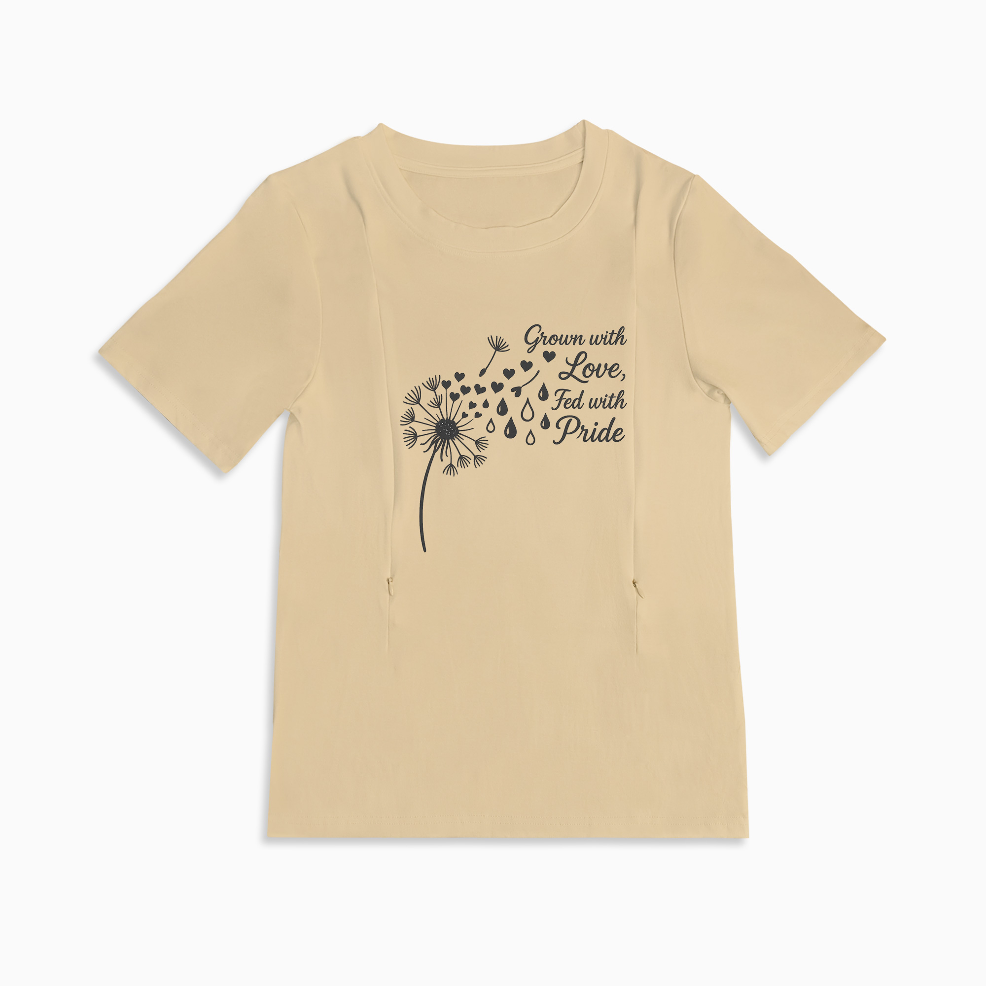 Fed with Pride Breastfeeding Top | Soft Cotton with Discreet Zippers