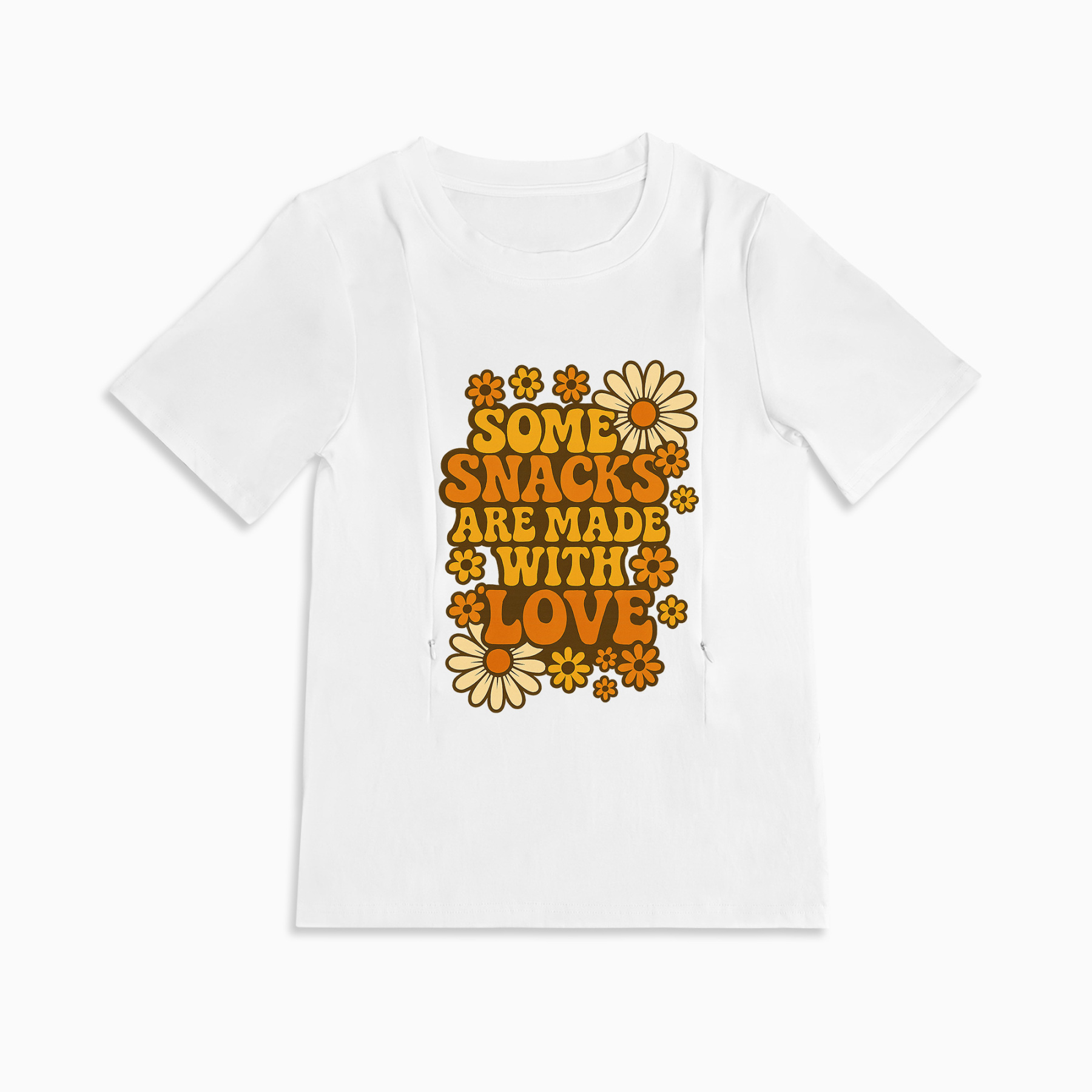 Postpartum T-Shirt | Side Zip Nursing Access | Funny Mama Slogan