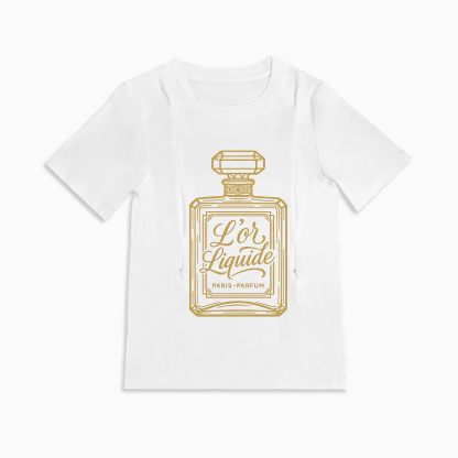 Liquid Gold Inside Breastfeeding Tee | Hidden Side Zippers for On-the-Go