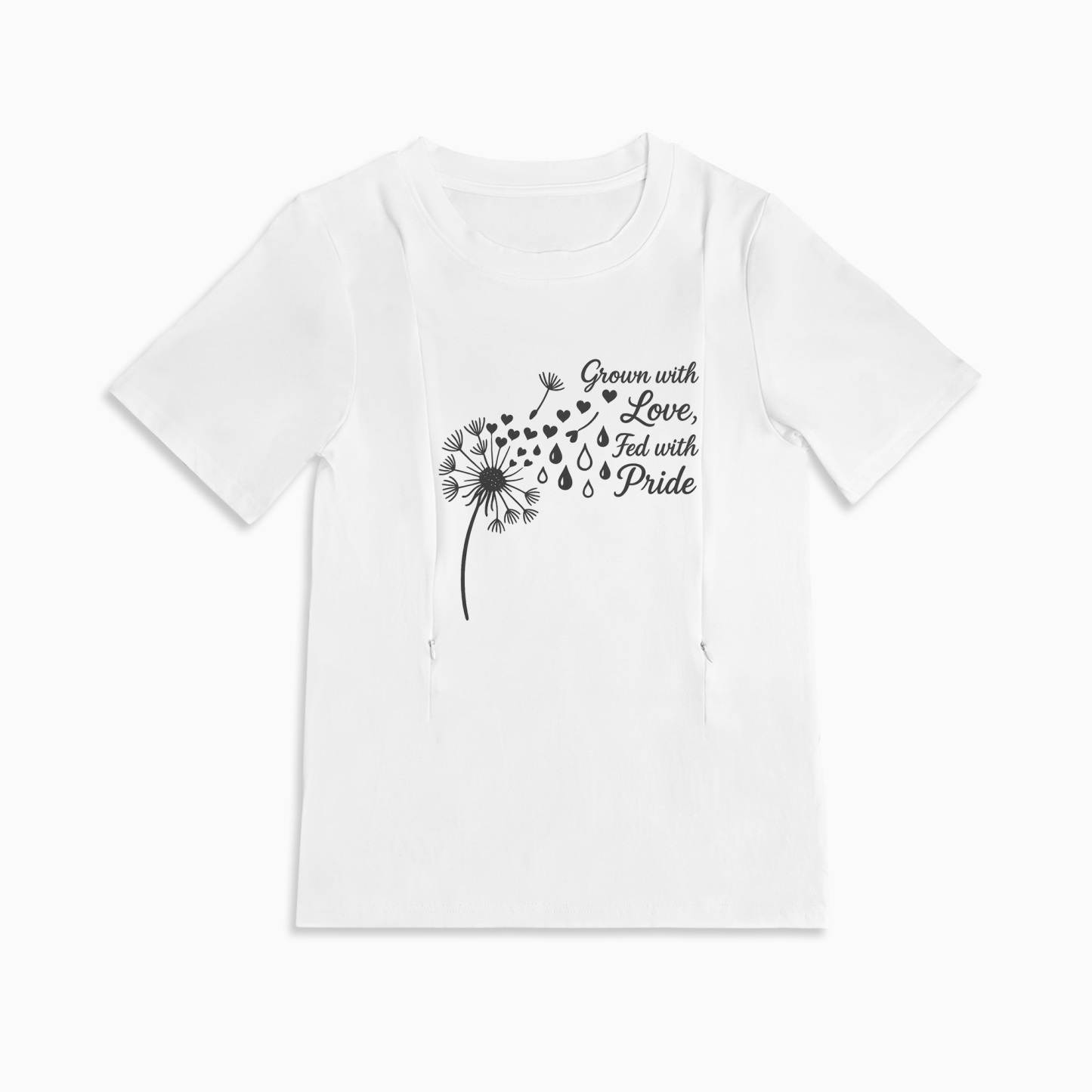 Fed with Pride Breastfeeding Top | Soft Cotton with Discreet Zippers