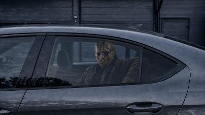 Jason Voorhees Car Window Decal One Way Vision Universal Fit