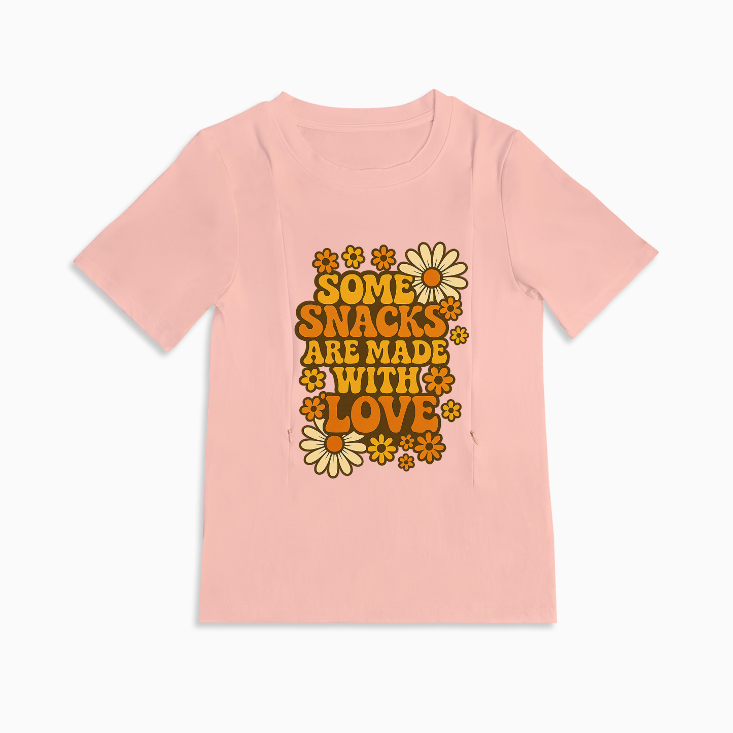 Postpartum T-Shirt | Side Zip Nursing Access | Funny Mama Slogan