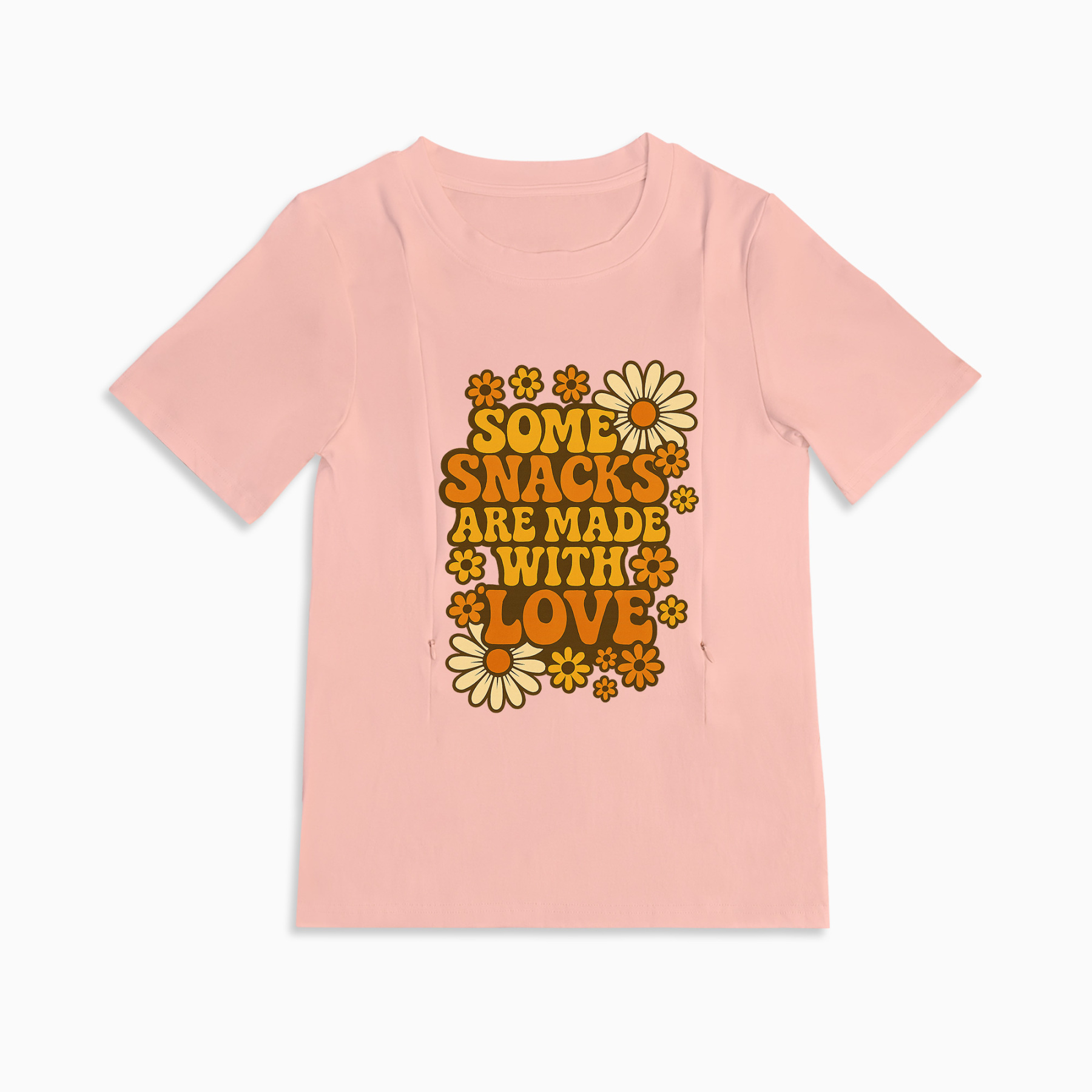 Postpartum T-Shirt | Side Zip Nursing Access | Funny Mama Slogan