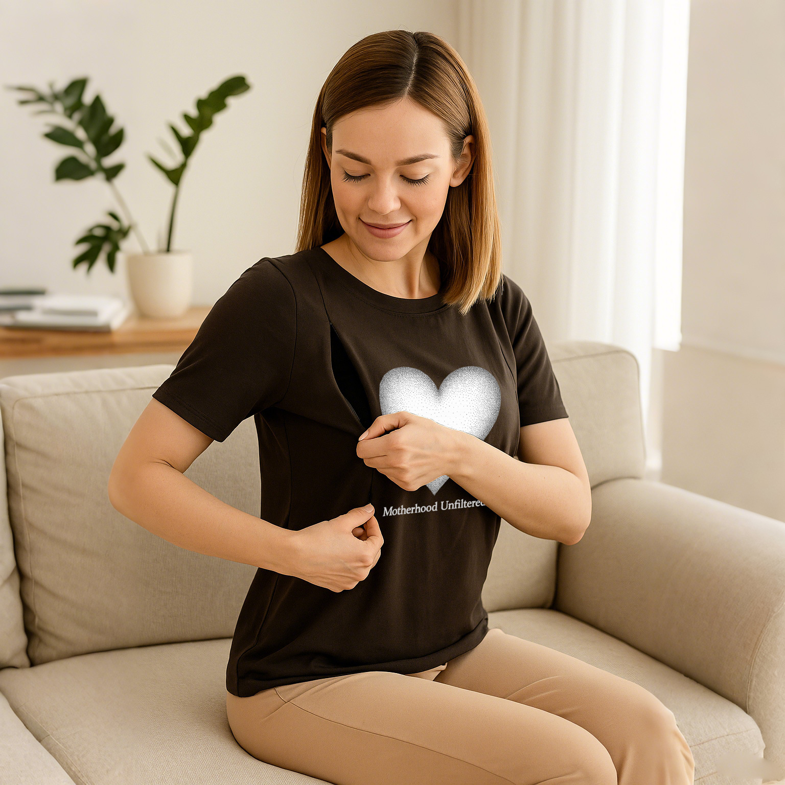 Nursing Wear for New Moms | Motherhood Unfiltered Funny | brand