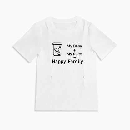 Totkeeps Nursing Wear | "My Baby My Rules" T-Shirt | Soft Cotton