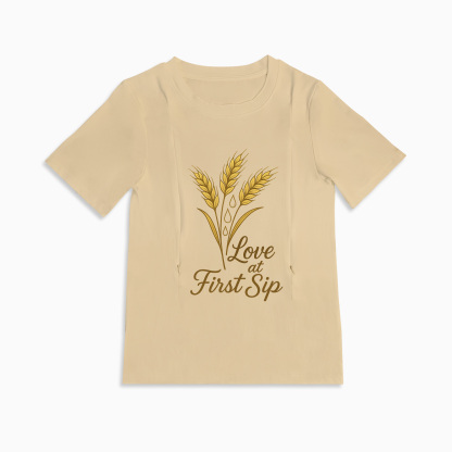 "Love at First Sip" Nursing Top | Effortless Breastfeeding Access