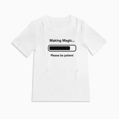 Easy Access Nursing Shirt | Feminist Milk Machine Slogan | Comfortable & Stylish