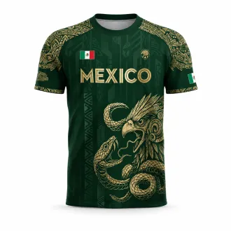 Mexico Heritage Eagle Performance Jersey – Premium Aztec-Inspired Fan Shirt