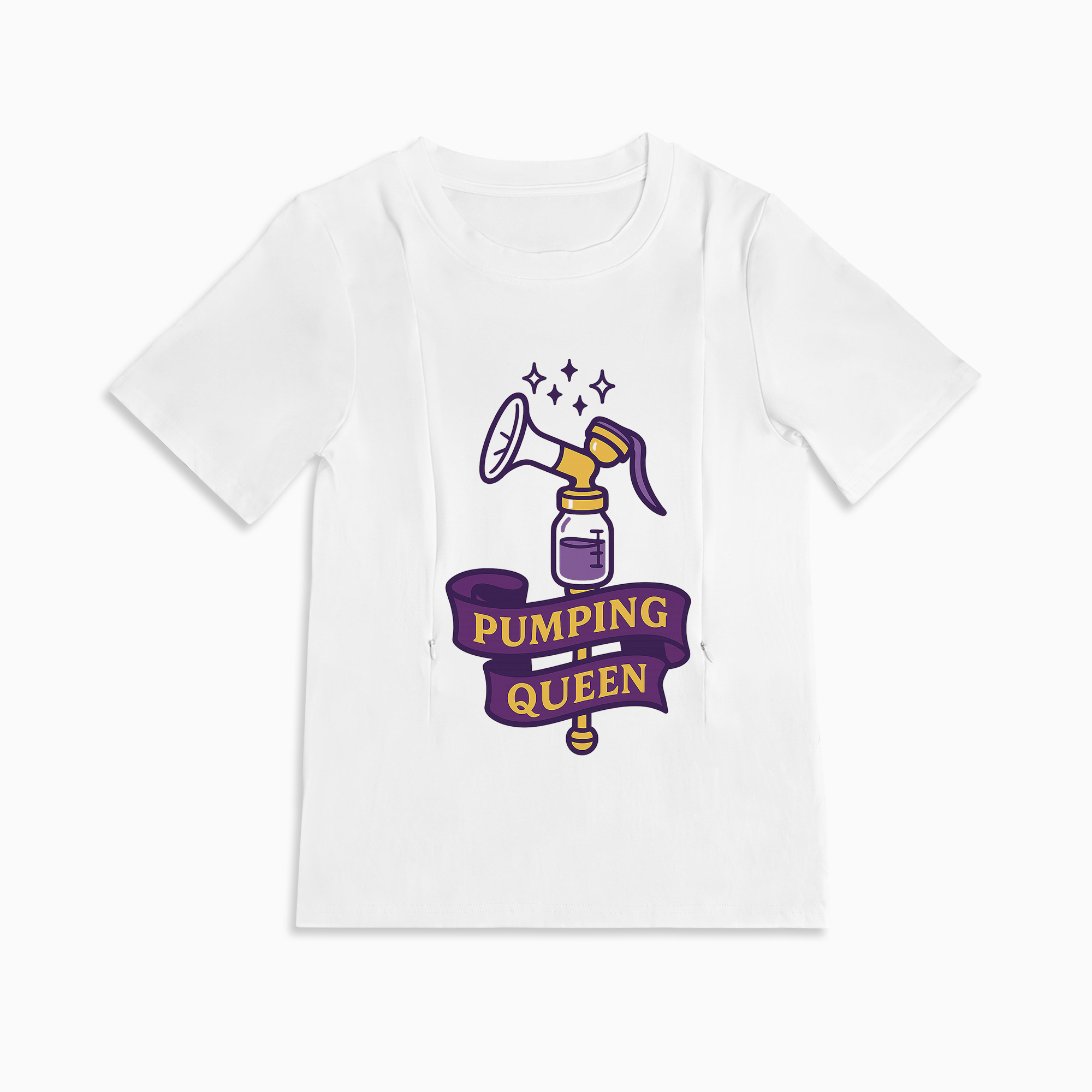totkeeps Pumping Queen Tee | Funny Cotton Nursing & Pumping Shirt