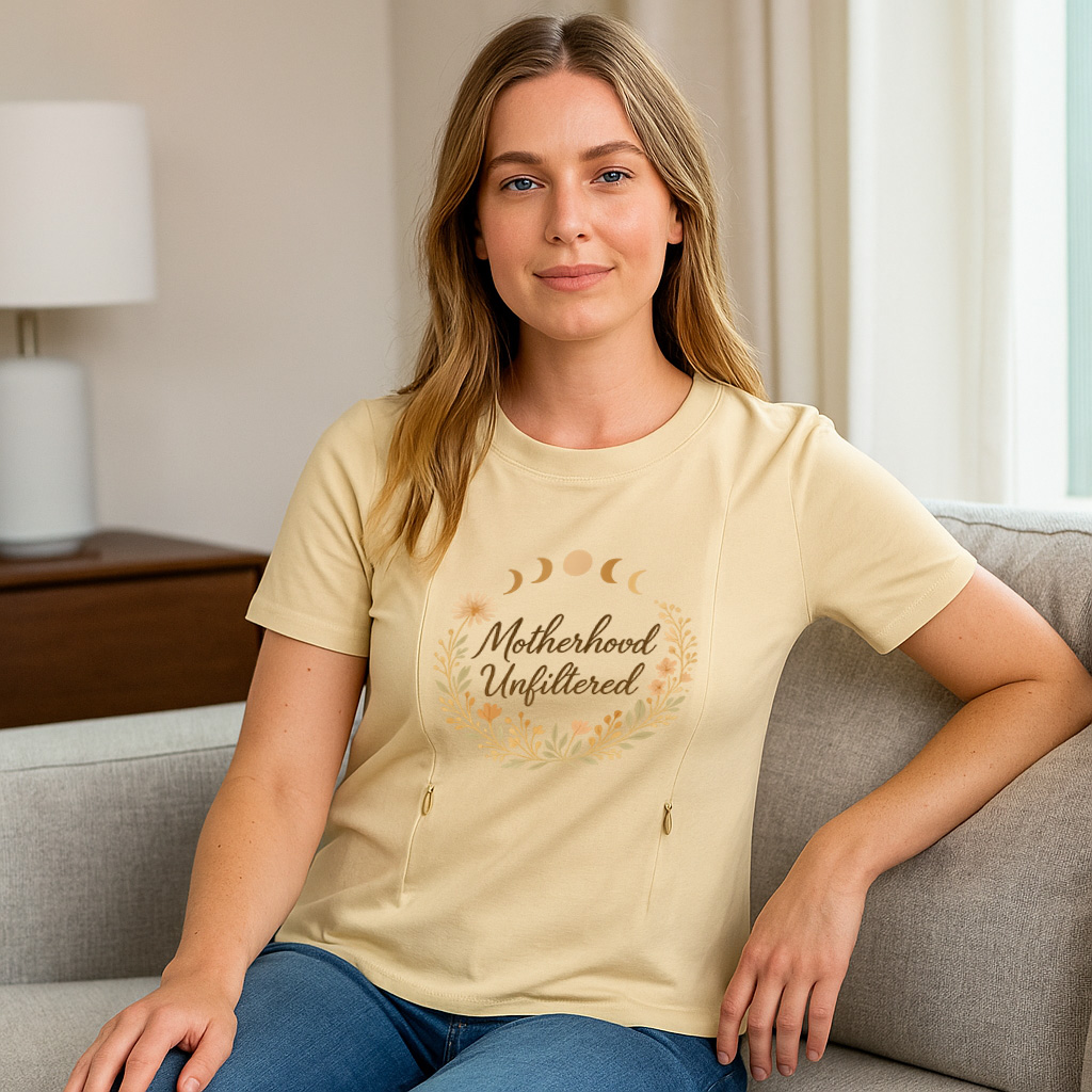 totkeeps Nursing T-Shirt | Motherhood Unfiltered | Easy | brand