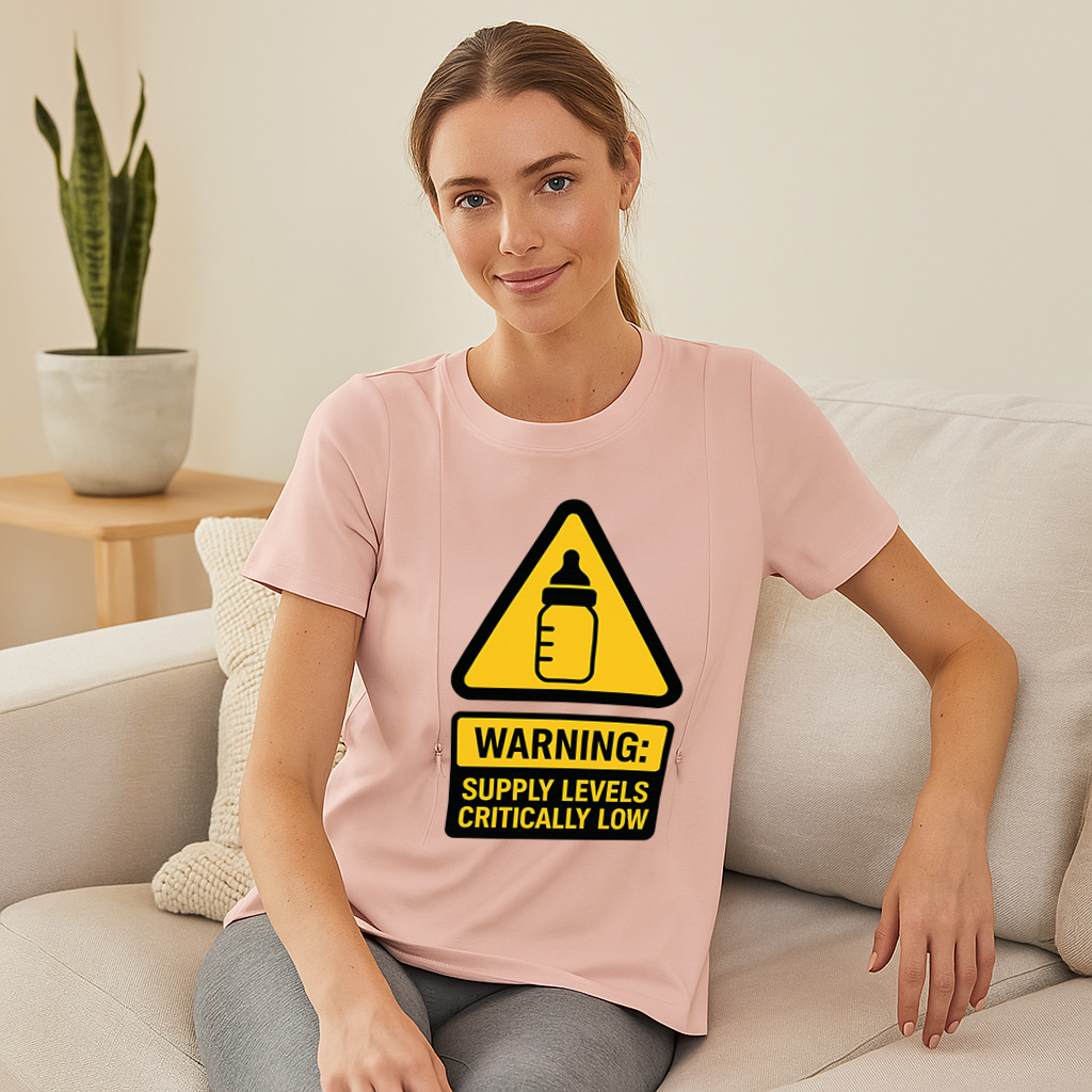 Breastfeeding T-Shirt with Zippers | Funny Mom Humor Sl | brand