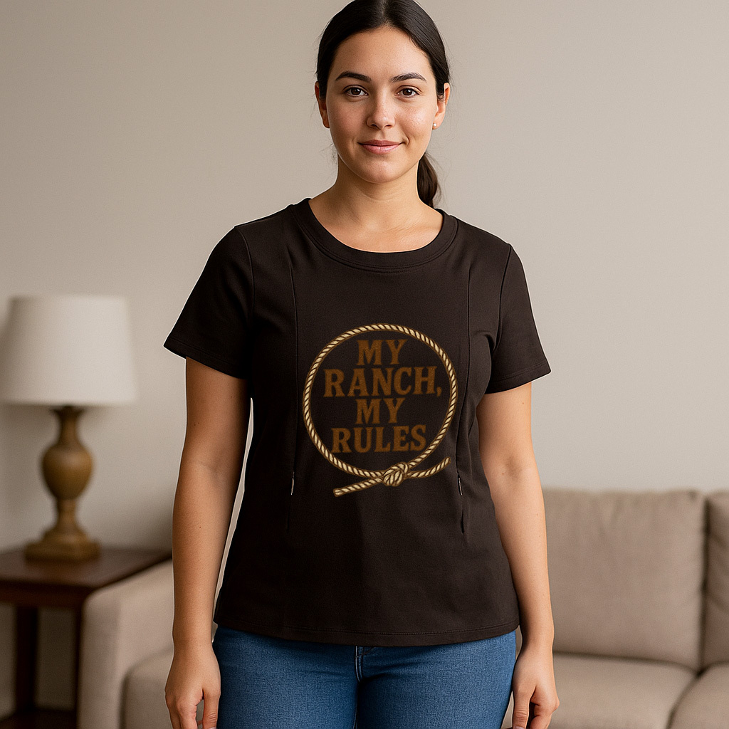 "My Baby My Rules" Postpartum Tee | Hidden Zippers for  | brand