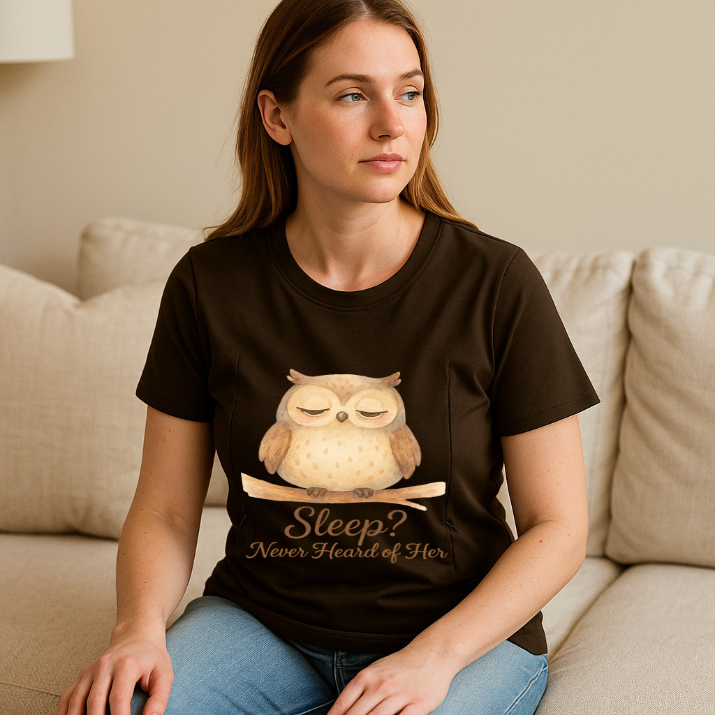 Breastfeeding T-Shirt with Zippers | Funny Mom Life Slo | brand
