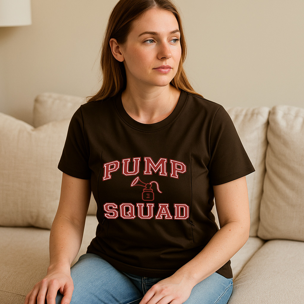 Easy Access Pumping Shirt | "Pump Like a Mother" Graphic Tee