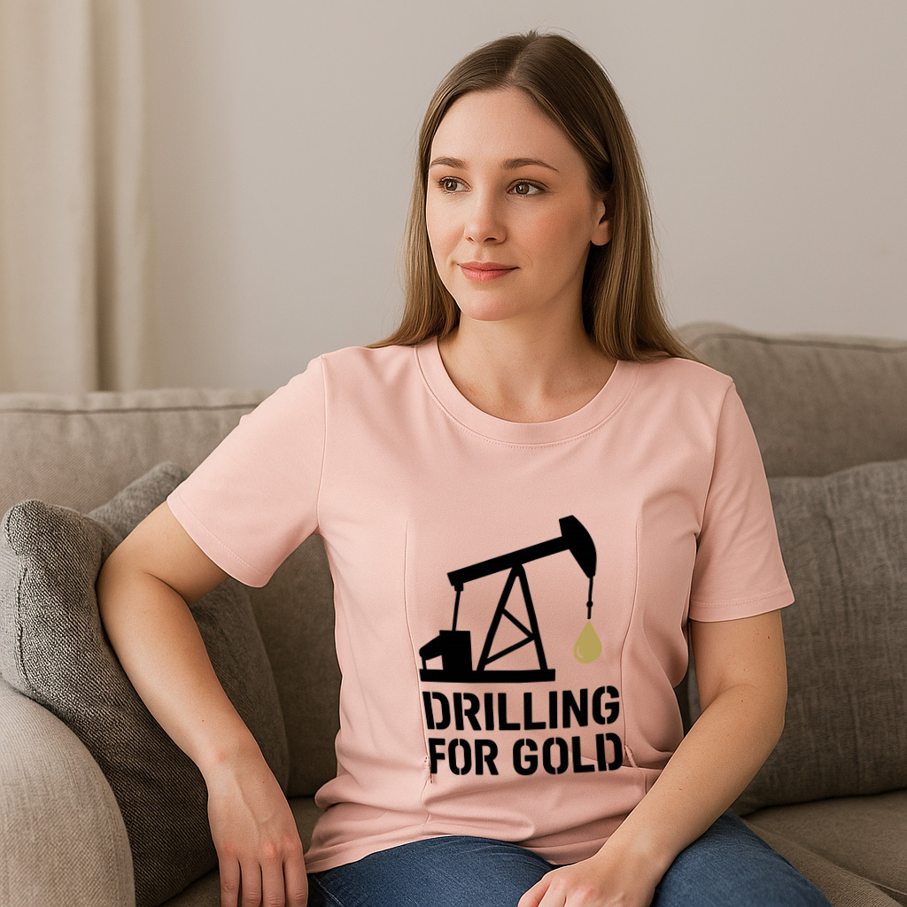 Nursing Graphic Tee - Liquid Gold Inside | Soft & Comfy | brand