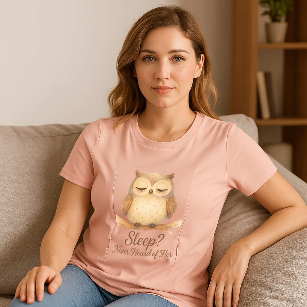 Breastfeeding T-Shirt with Zippers | Funny Mom Life Slo | brand