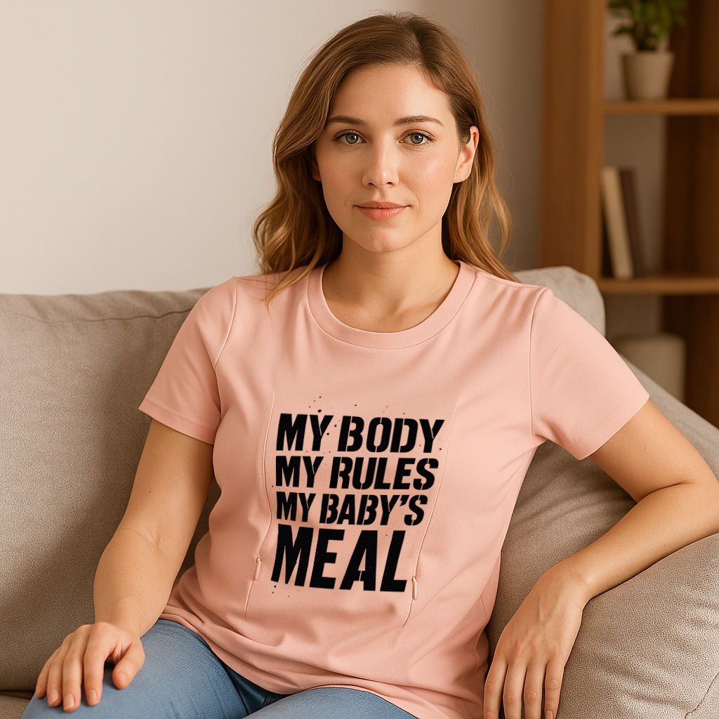 Totkeeps Nursing Tee | "Yes They're Real" | 95% Cotton  | brand