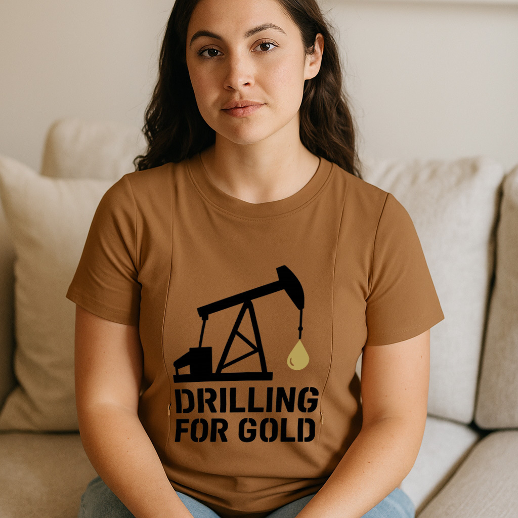 Nursing Graphic Tee - Liquid Gold Inside | Soft & Comfy | brand