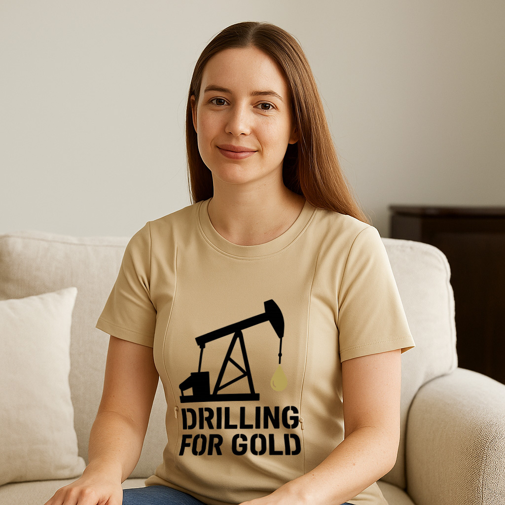 Nursing Graphic Tee - Liquid Gold Inside | Soft & Comfy | brand