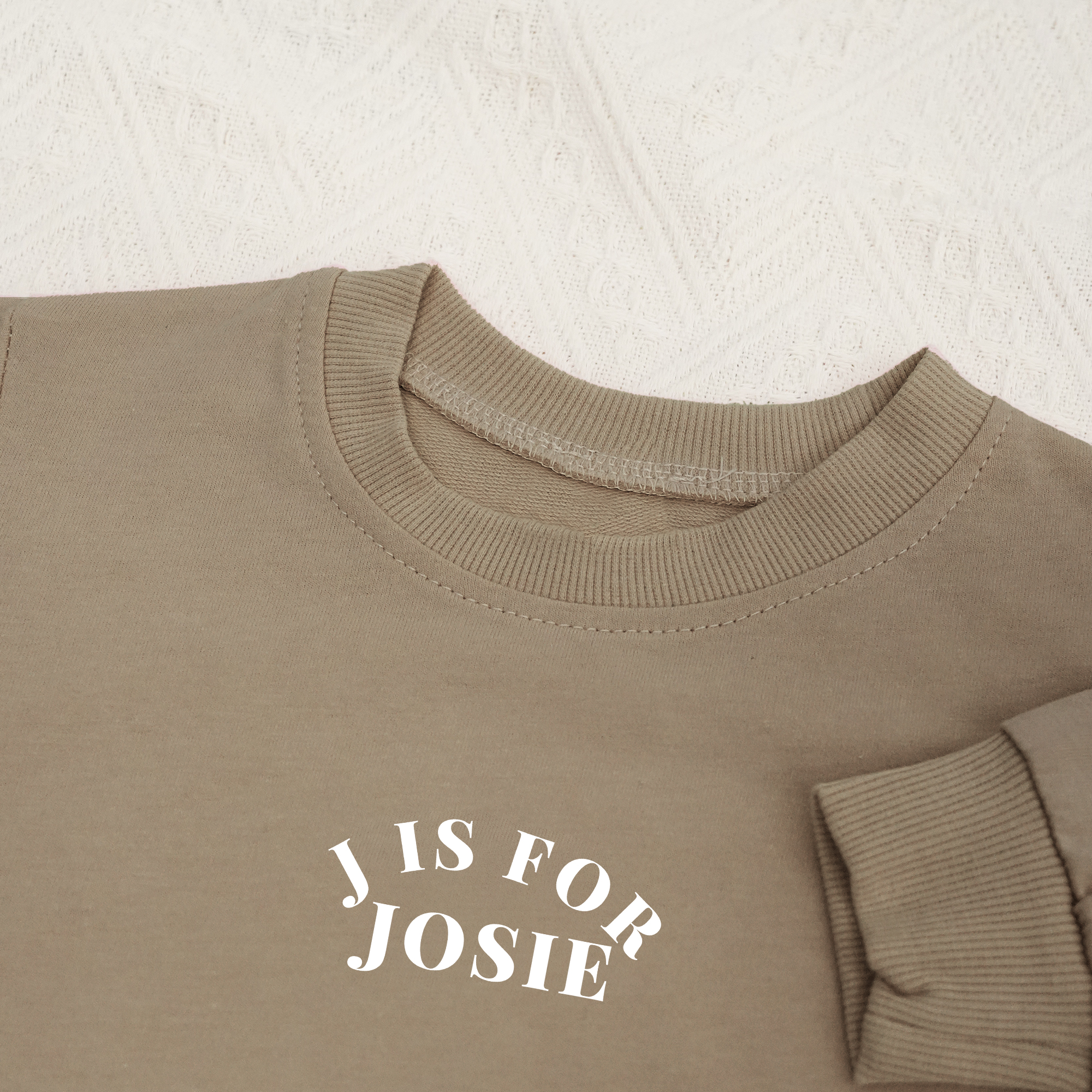 Personalized Pink My Name Graphic Sweatshirt Bubble Romper