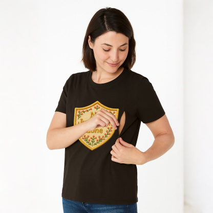 "No Judgement Zone" Postpartum Tee | Hidden Zippers for | brand