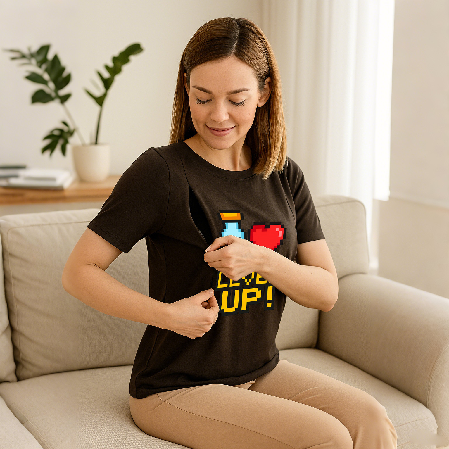 Easy Access Breastfeeding Shirt | "I Make Milk" Superpo | brand