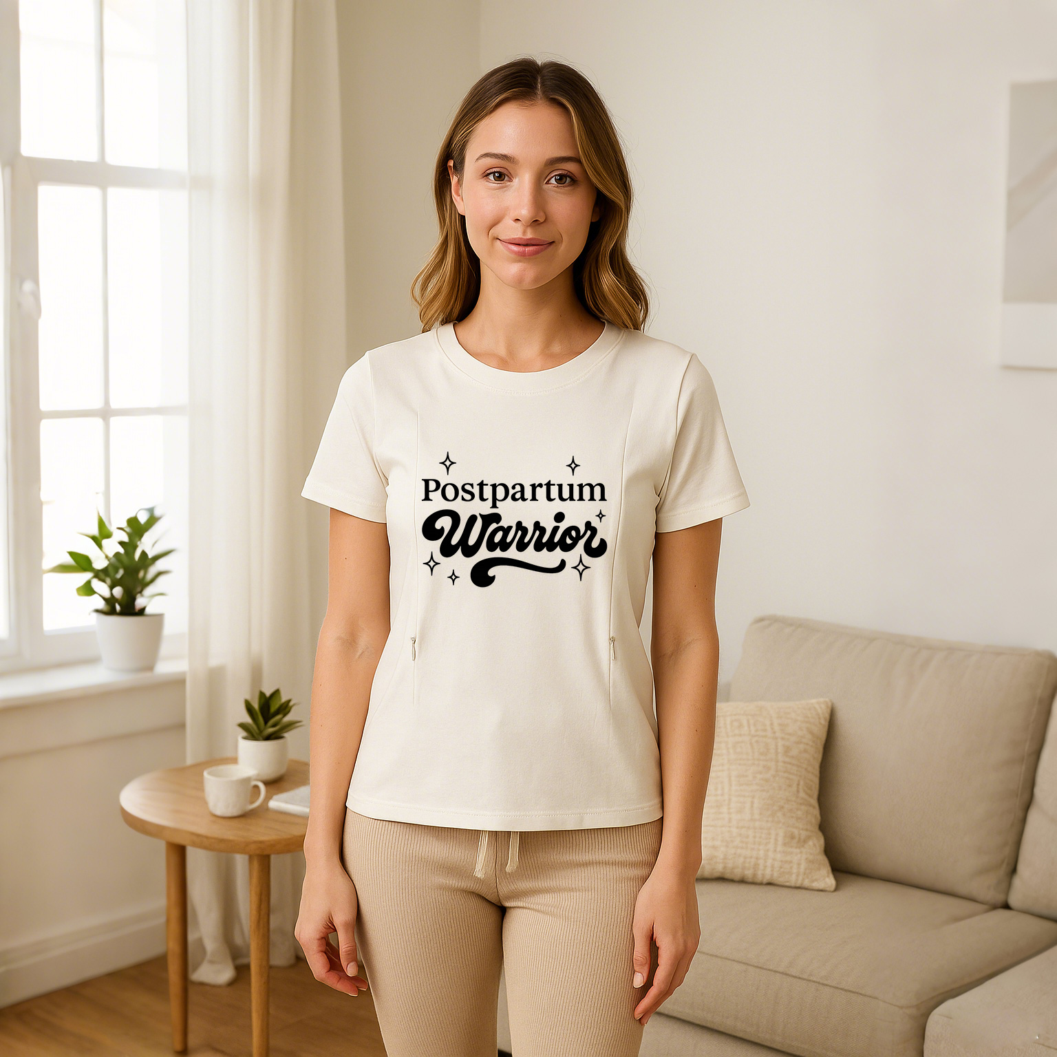 totkeeps Nursing T-Shirt | Postpartum Warrior | Easy Fe | brand