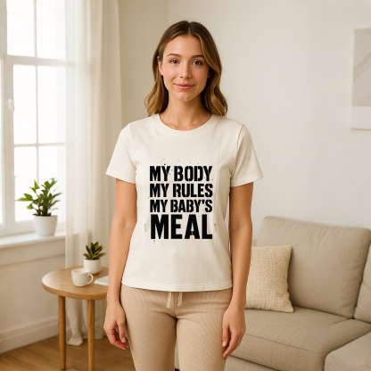 Totkeeps Nursing Tee | "Yes They're Real" | 95% Cotton  | brand