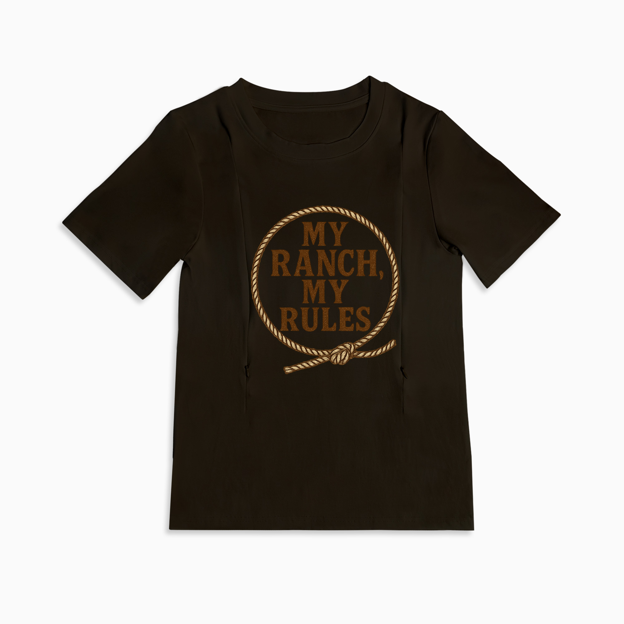 "My Baby My Rules" Postpartum Tee | Hidden Zippers for Nursing