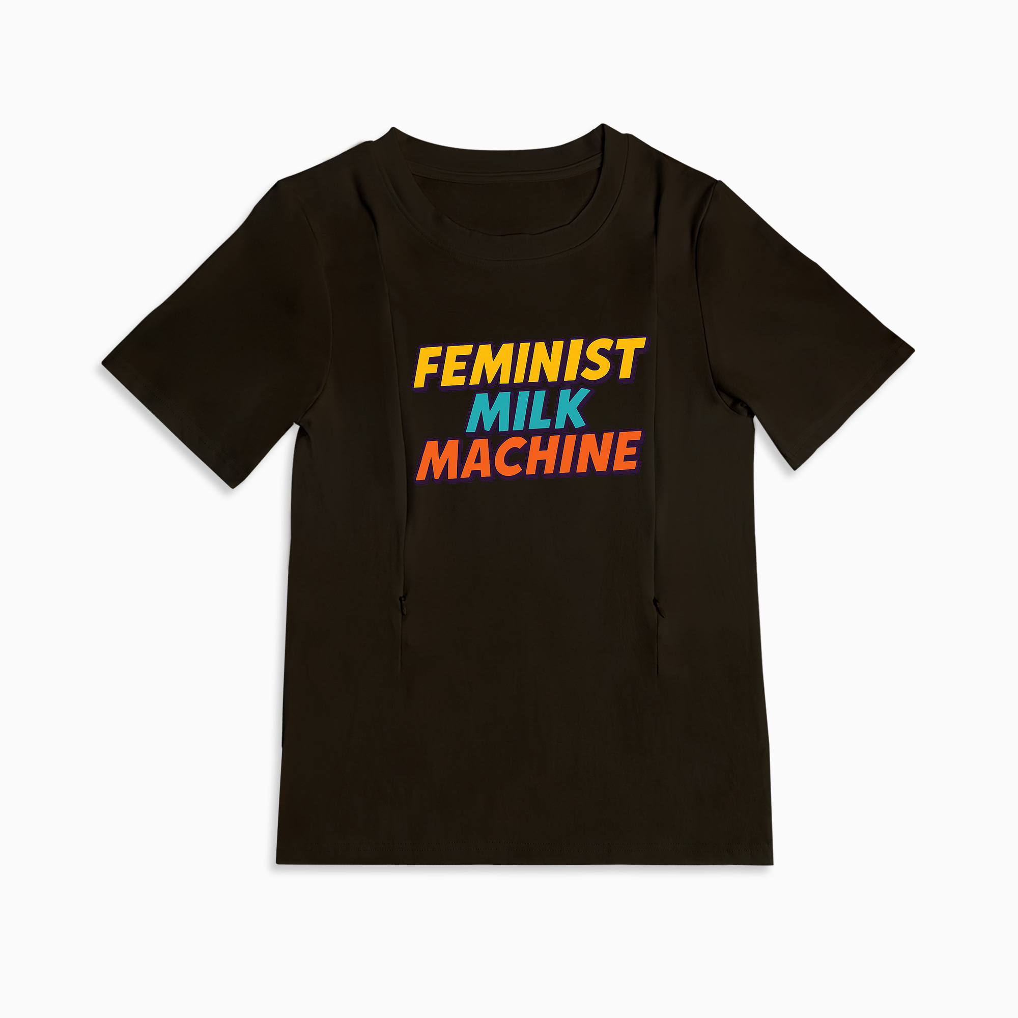 Nursing Graphic Tee - Feminist Milk Machine | Soft Cotton Postpartum Top