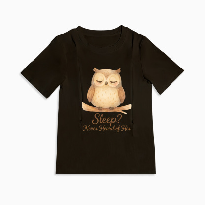 Breastfeeding T-Shirt with Zippers | Funny Mom Life Slogan | 95% Cotton