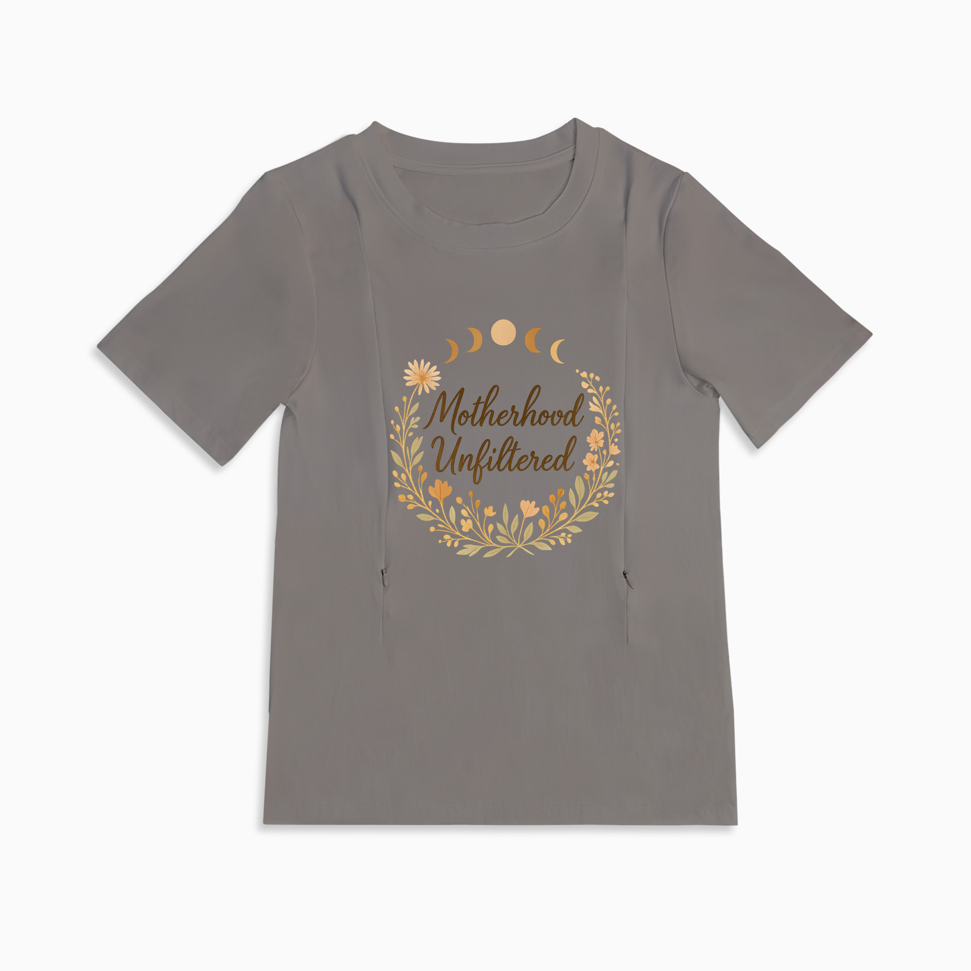 totkeeps Nursing T-Shirt | Motherhood Unfiltered | Easy Feed Zippers
