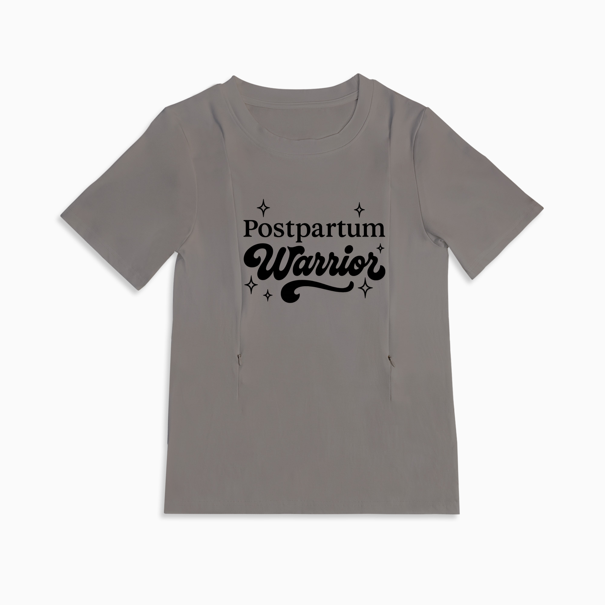 totkeeps Nursing T-Shirt | Postpartum Warrior | Easy Feed Zippers