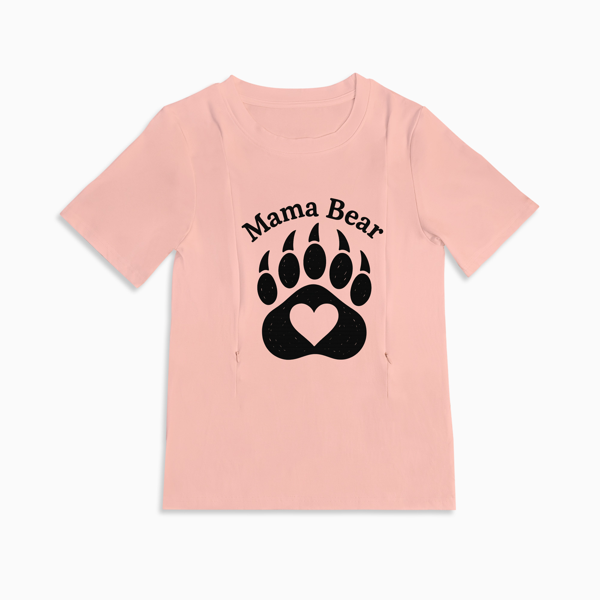 Gift for New Mom | Mama Bear Nursing Top with Functional Zipper