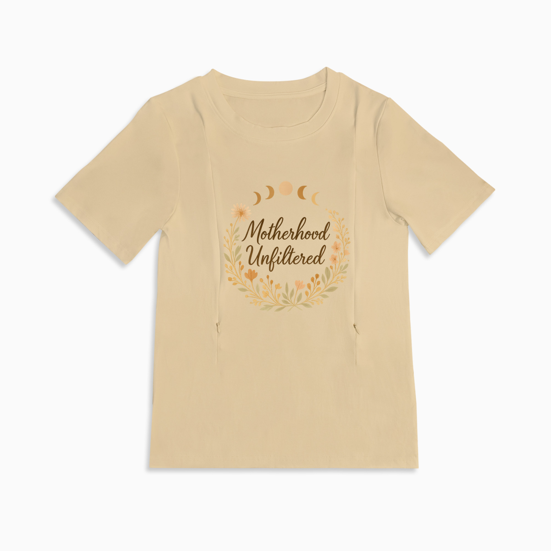 totkeeps Nursing T-Shirt | Motherhood Unfiltered | Easy Feed Zippers