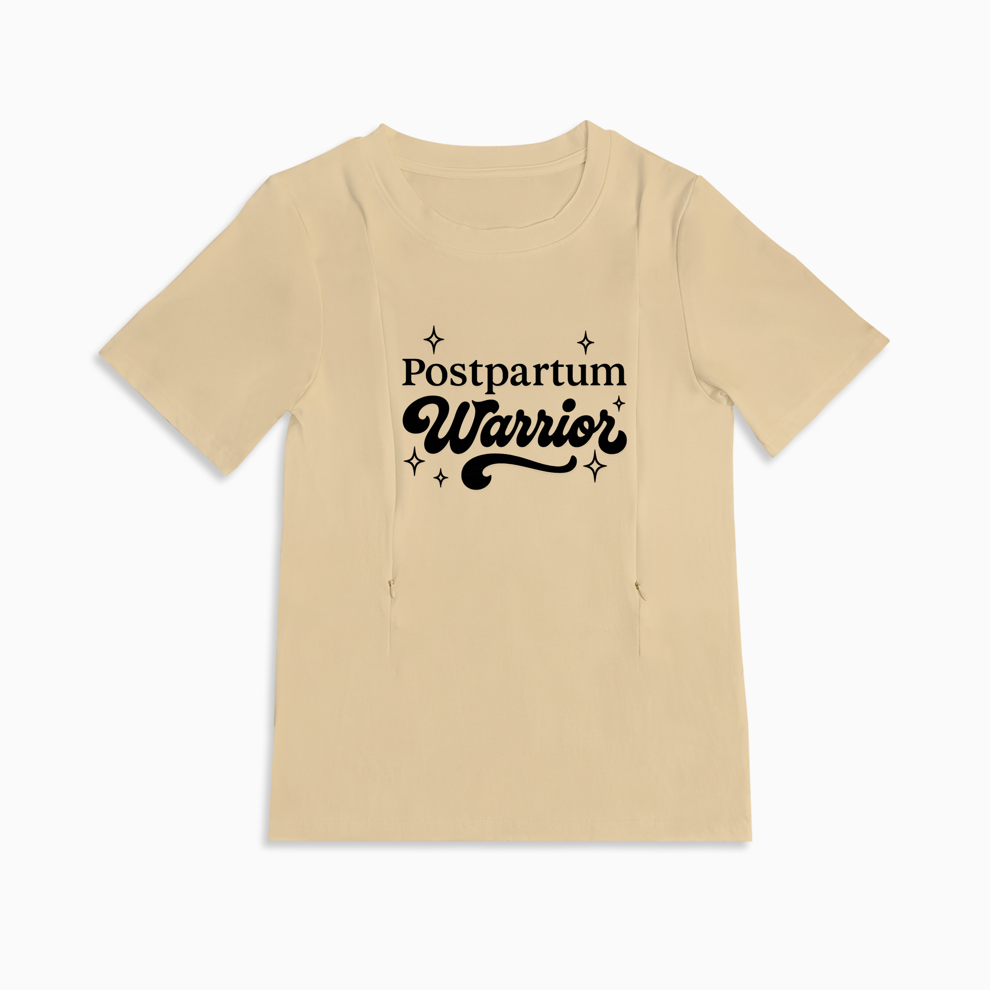 totkeeps Nursing T-Shirt | Postpartum Warrior | Easy Feed Zippers