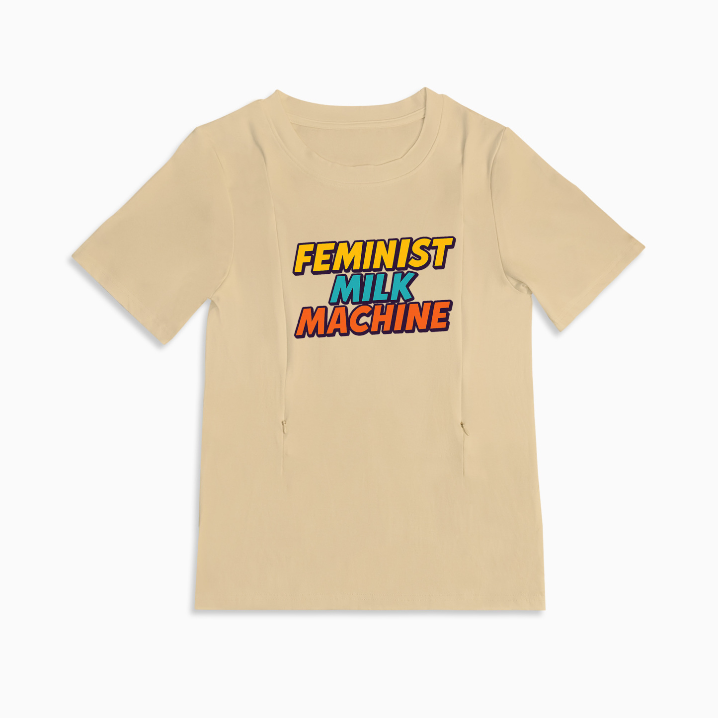 Nursing Graphic Tee - Feminist Milk Machine | Soft Cotton Postpartum Top
