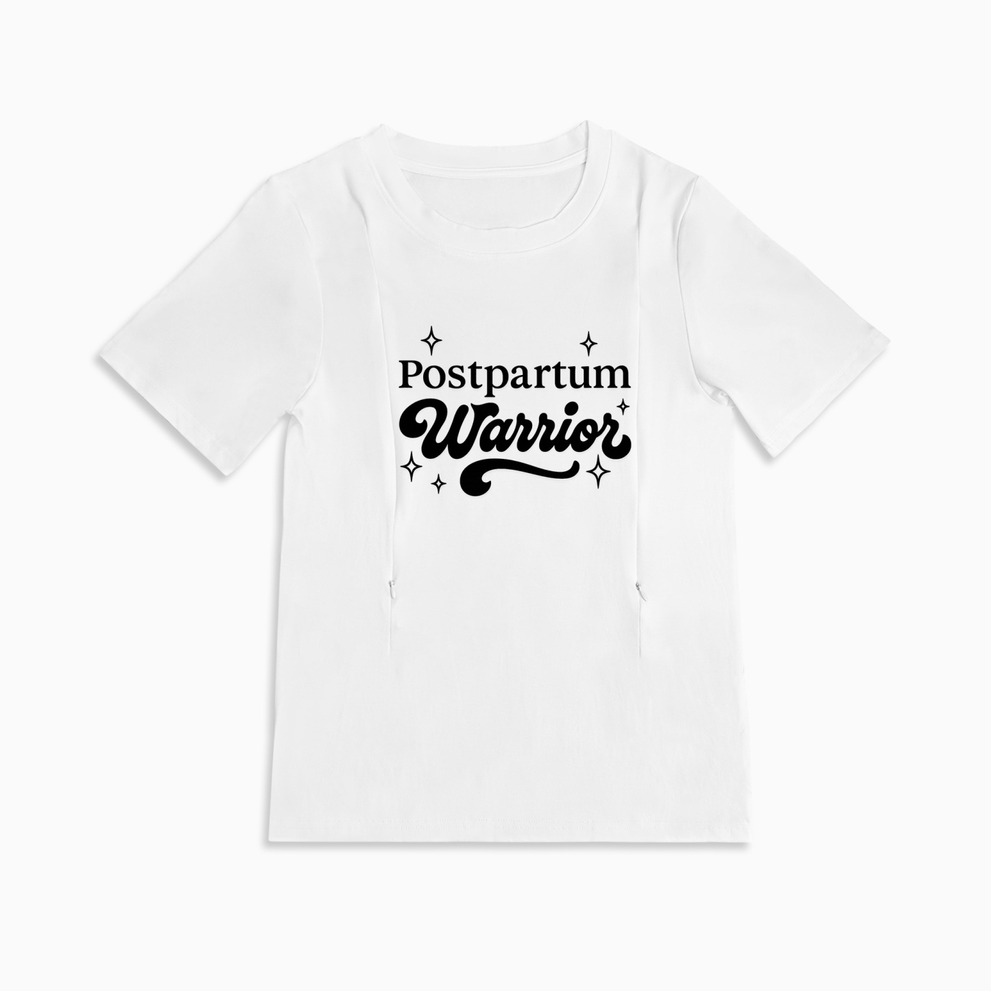 totkeeps Nursing T-Shirt | Postpartum Warrior | Easy Feed Zippers
