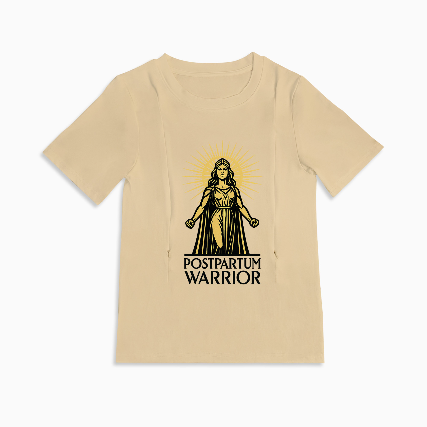 Soft Cotton Breastfeeding Shirt | Postpartum Warrior | totkeeps
