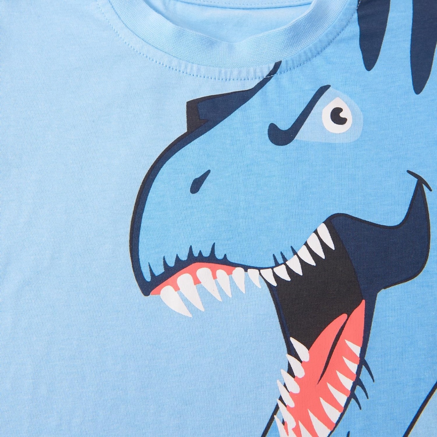 2pcs Toddler Boys Dinosaur Print Short Sleeve T-Shirt & Shorts