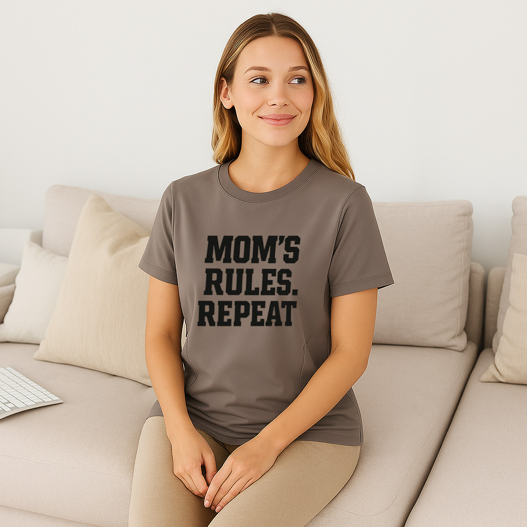 Comfortable Nursing Shirt with Zipper | "My Baby My Rul | brand