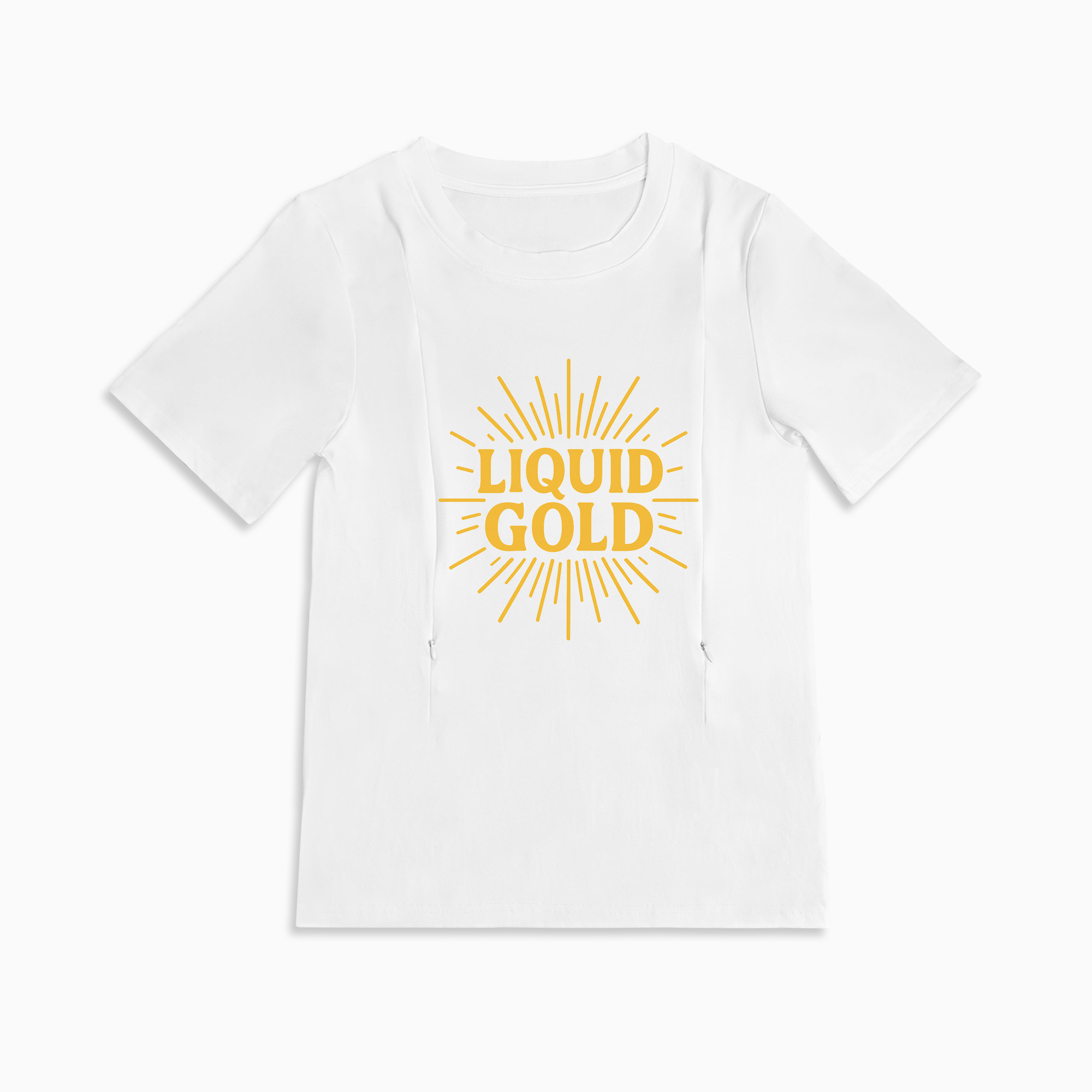 Breastfeeding T-shirt "liquid Gold" | Easy Zipper Access | Totkeeps