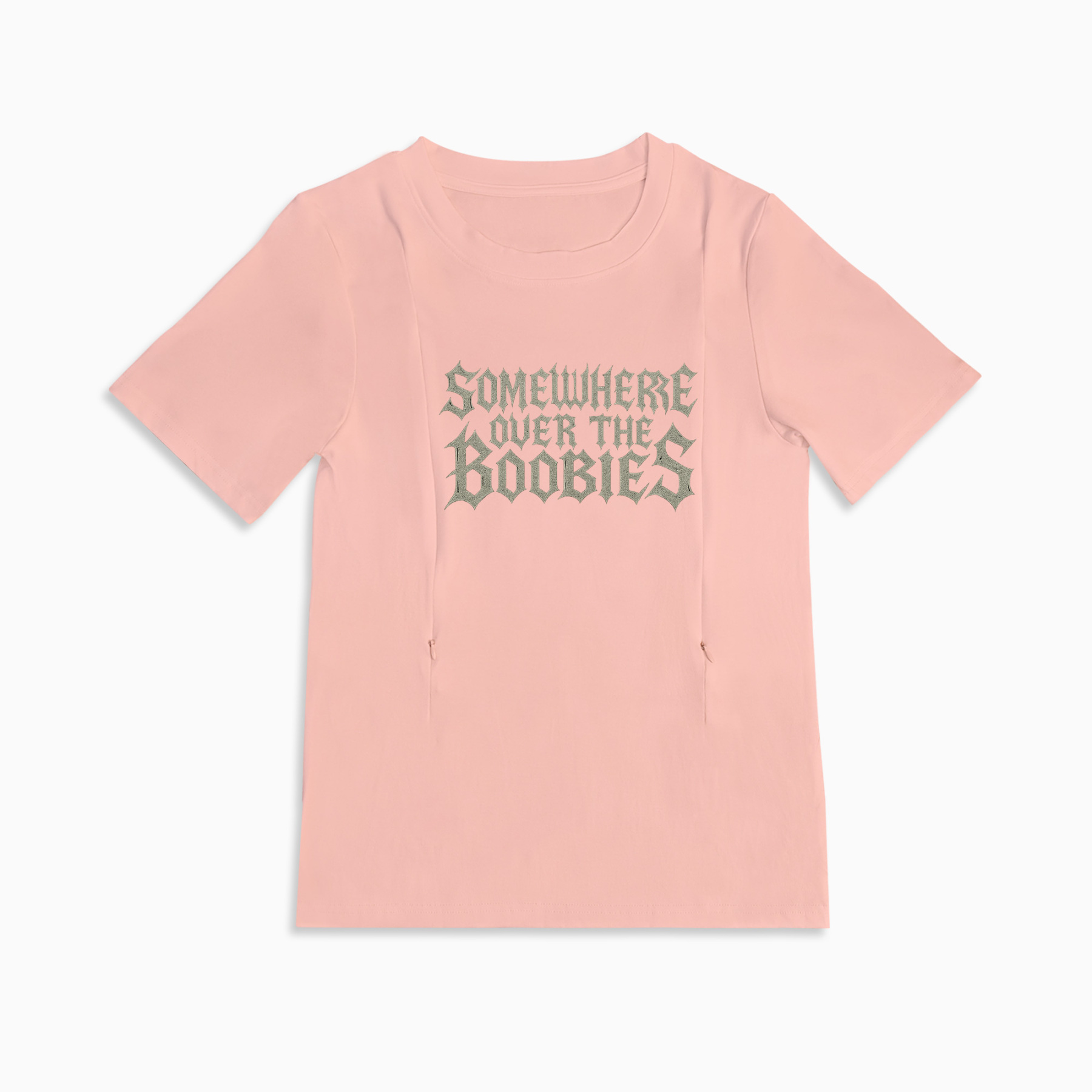 Totkeeps Funny Nursing Wear | "Somewhere Over the Boobies" Tee