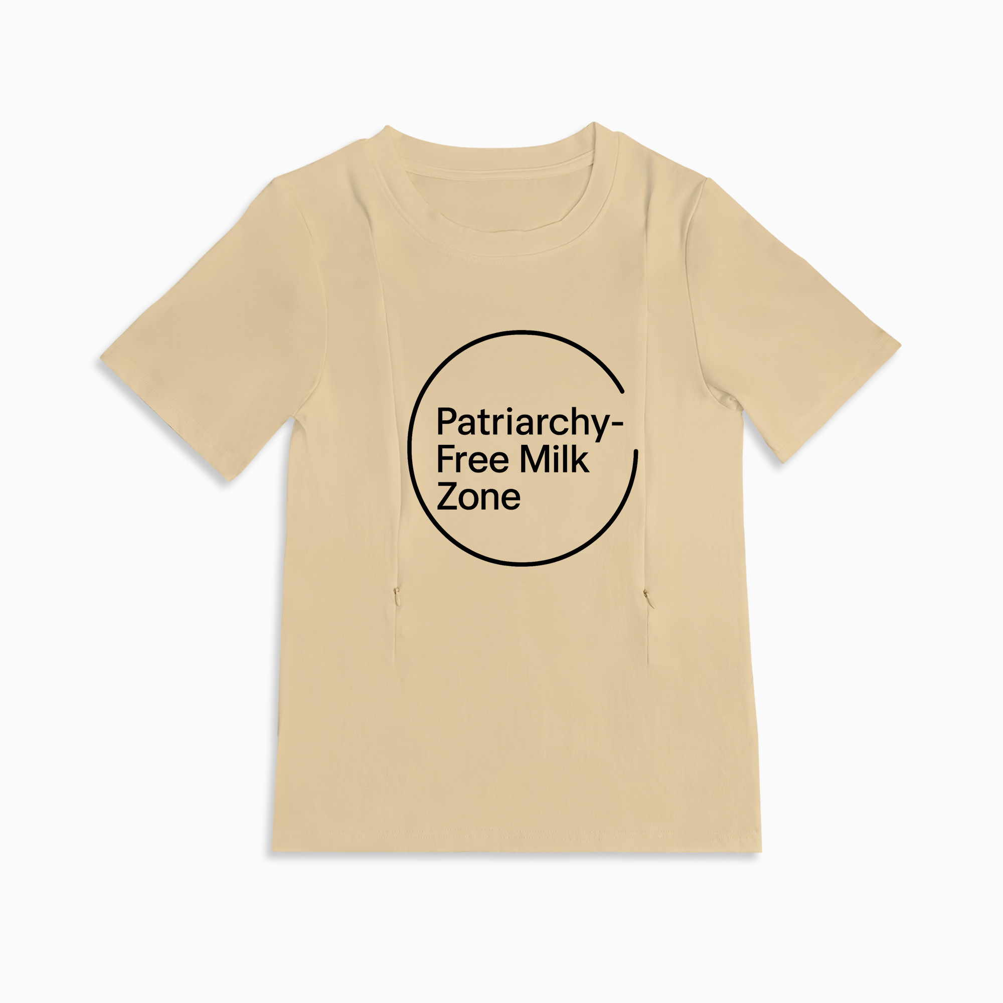 Empowering Nursing Tee for Moms | Patriarchy-Free Milk Zone Slogan