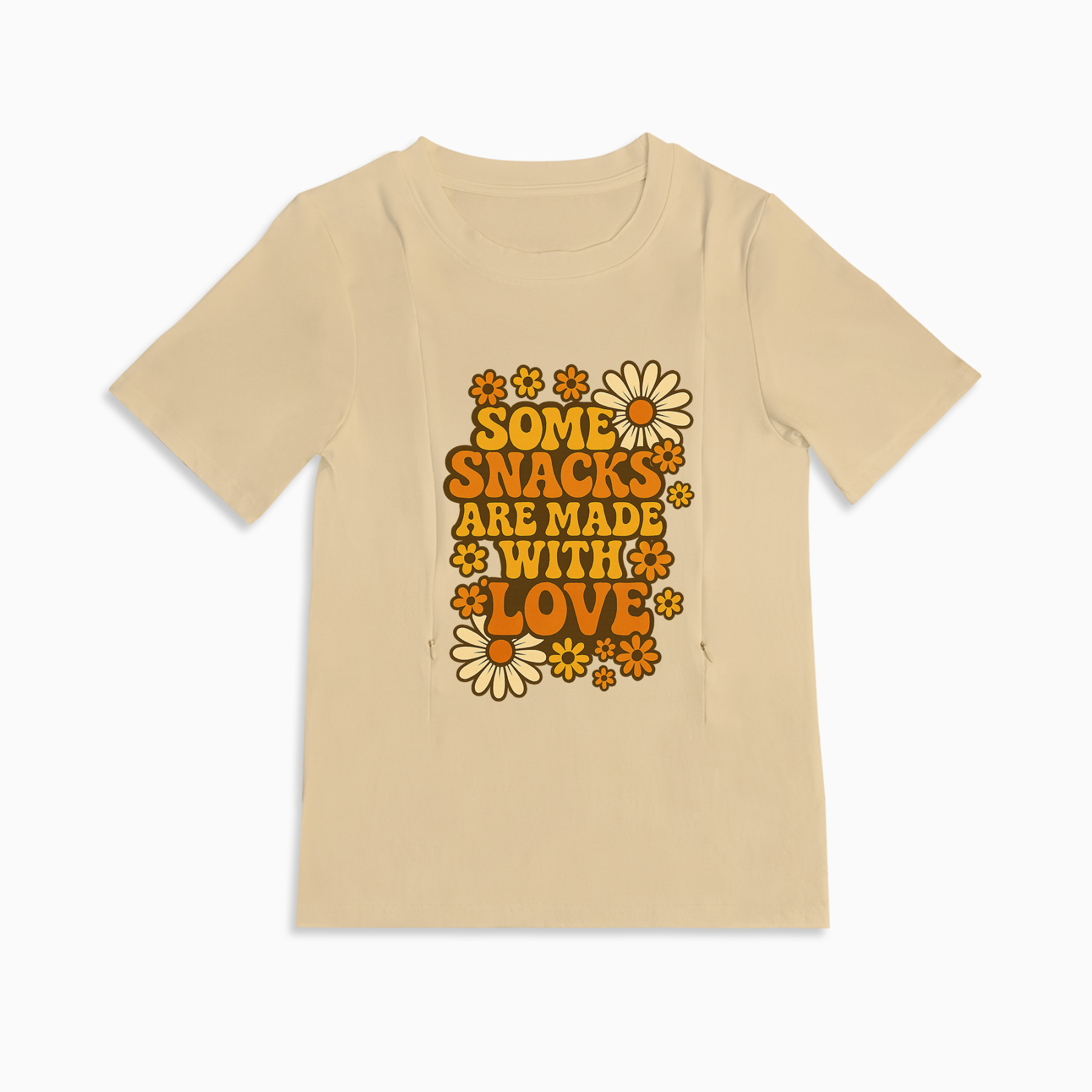 Postpartum T-Shirt | Side Zip Nursing Access | Funny Mama Slogan