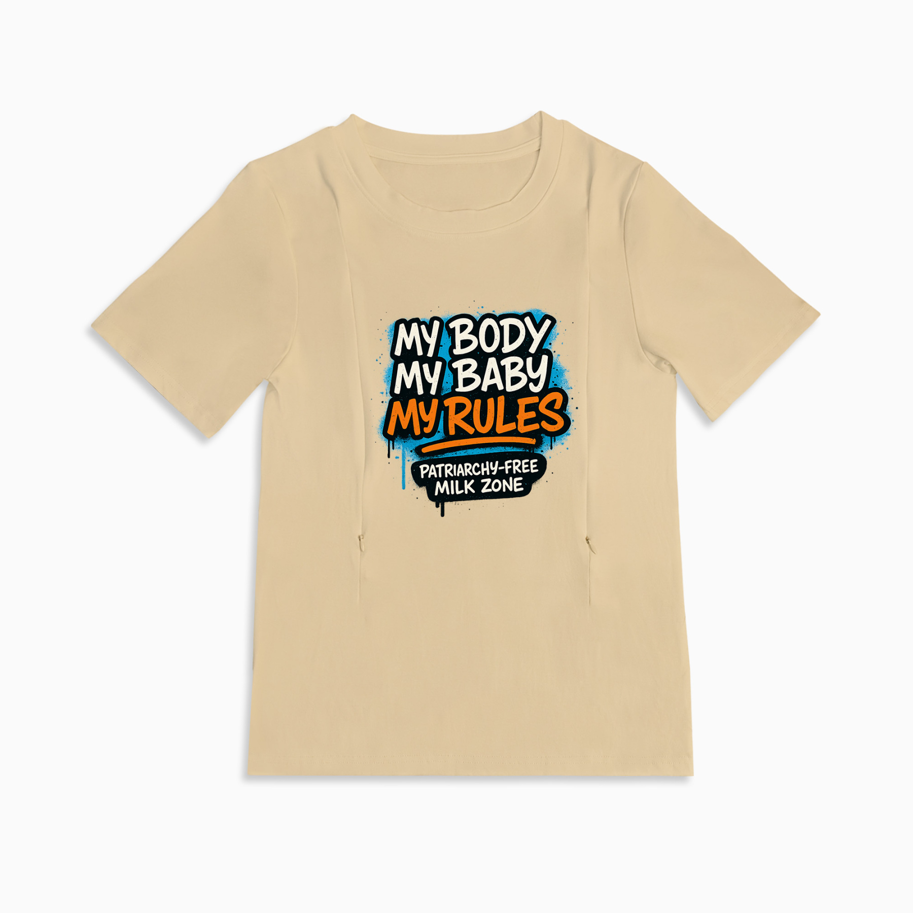 Easy Access Nursing Shirt | Patriarchy-Free Milk Zone | totkeeps Love