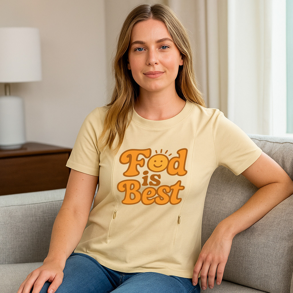 New Mom Gift: Fed Is Best Nursing Tee | Totkeeps