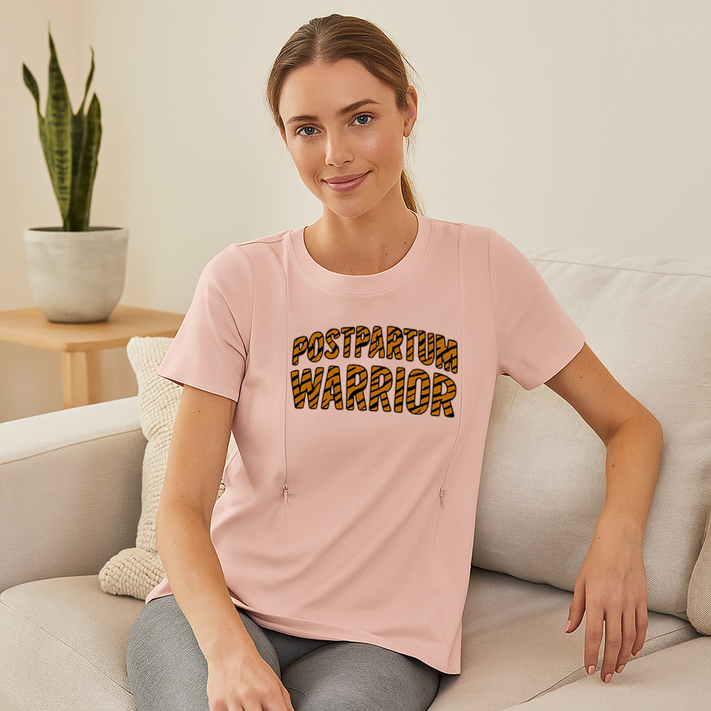 Empowering Mom T-Shirt with Nursing Zippers | Postpartu | brand