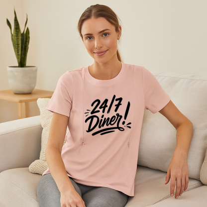 Cute & Comfy Nursing Shirt | 24/7 Diner | Totkeeps Brand