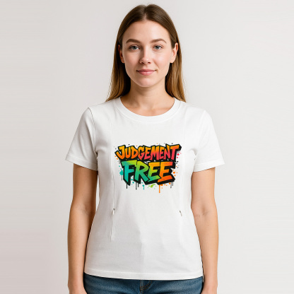 Supportive Nursing T-Shirt | "No Judgement Zone" | Totk | brand
